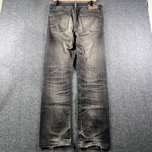 Citizens of Humanity Jeans Mens 32 Black Good Distressed Faded Straight Leg